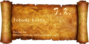 Tokody Kitti névjegykártya
